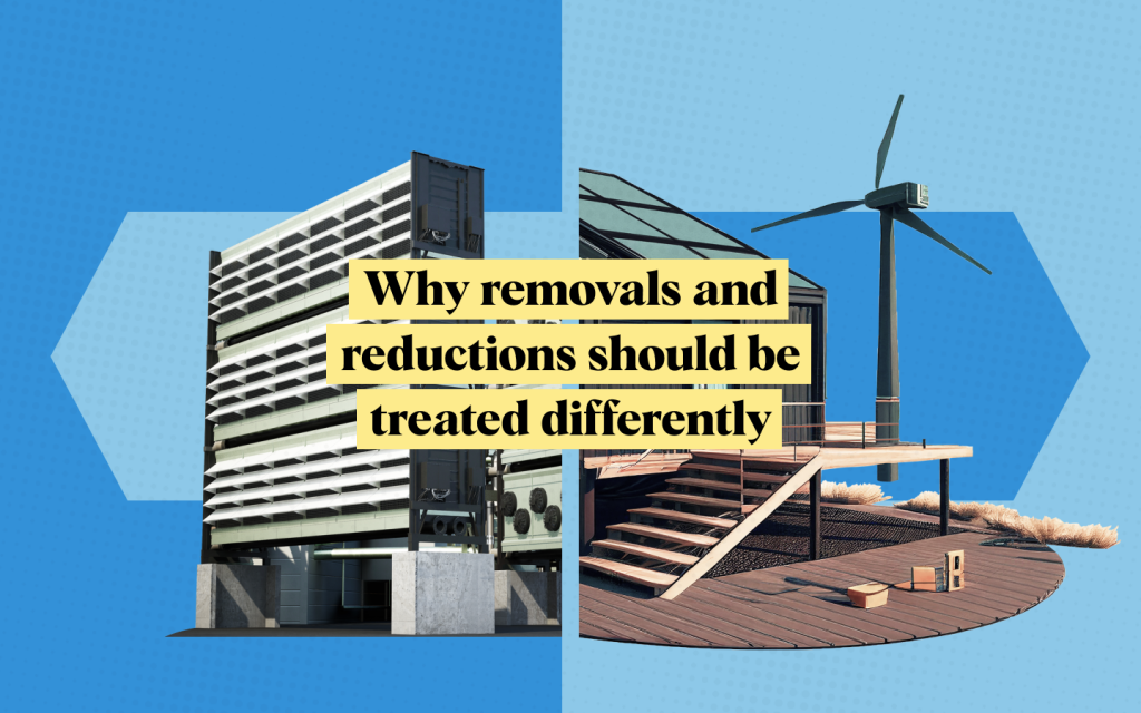 Why removals and reductions should be treated differently