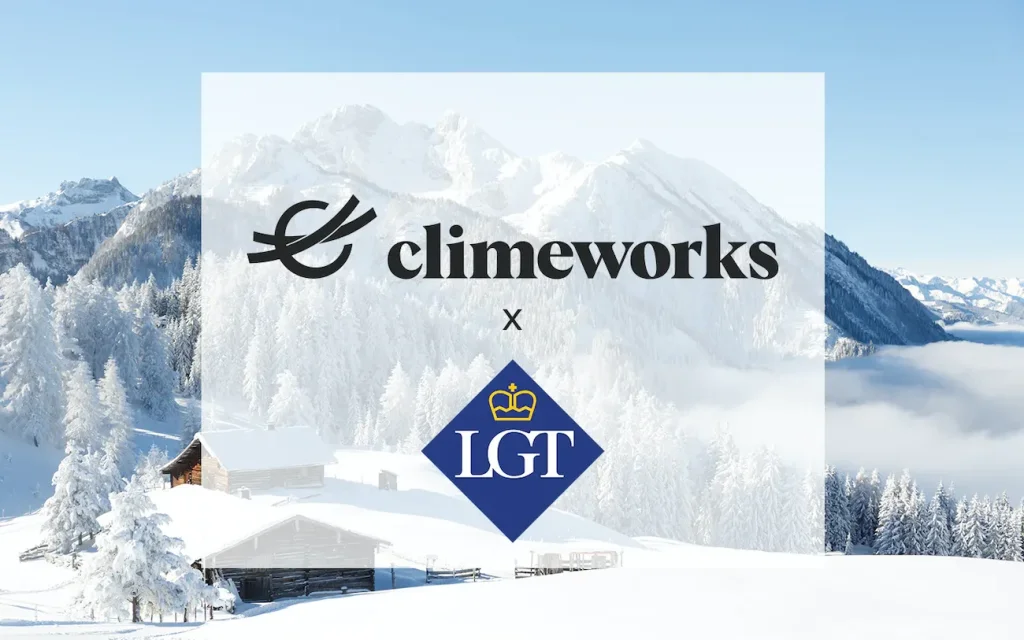 Climeworks will permanently remove 9'000 tons of CO₂ from the air for LGT