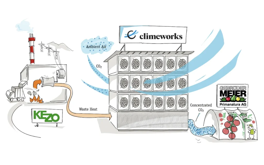 Our Climeworks' direct air capture technology works