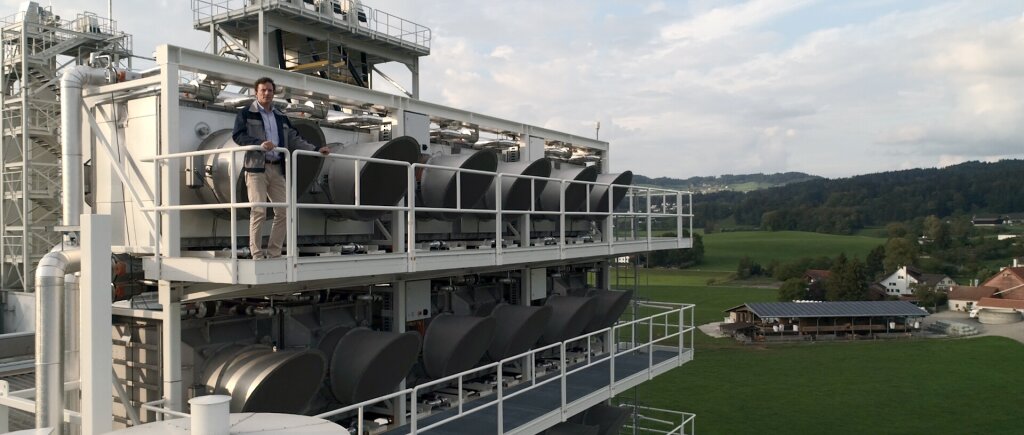 Climeworks' direct air capture plant in Hinwil, Switzerland