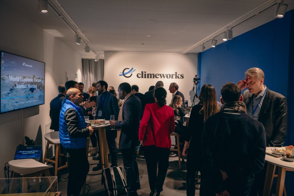Climeworks' networking event in 2024 in Davos.
