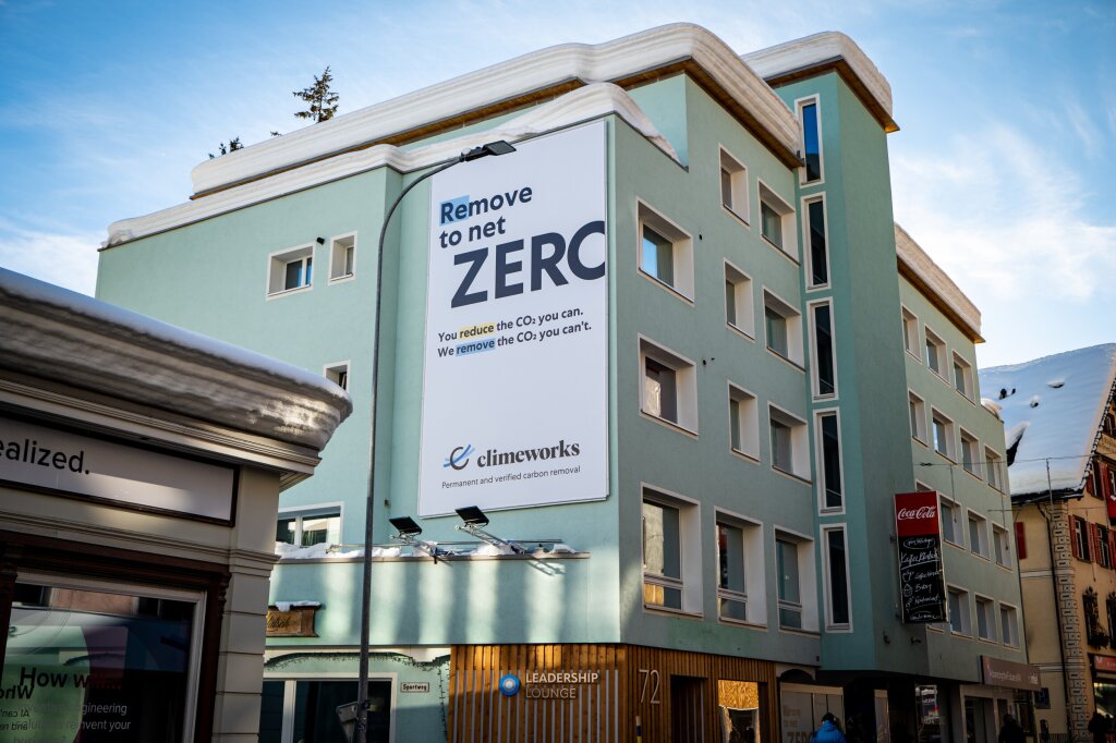 The Climeworks event venue in Davos.