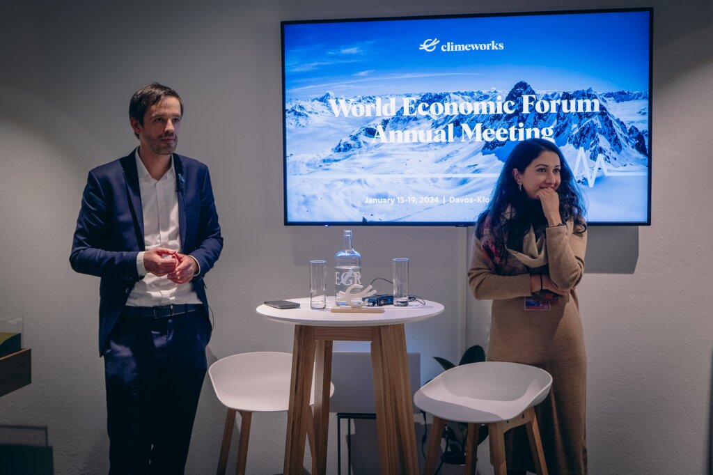 Our co-founder & co-CEO, Jan Wurzbacher, and Shyla Raghav, Chief Climate Officer at Time, 2024.