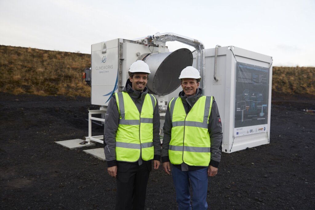 Climeworks' founders Jan and Christoph in Iceland