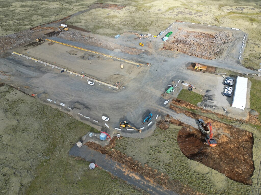 Mammoth construction site in August 2022, two months after groundbreaking.