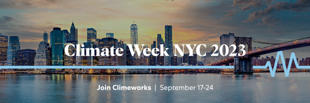 Climate week NYC 2023