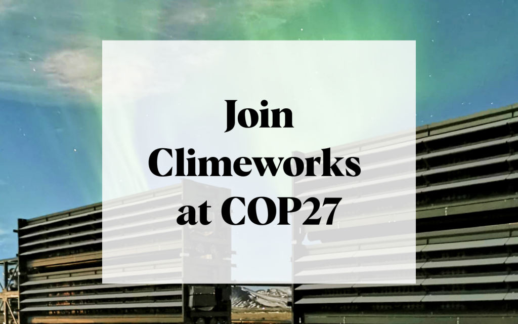 Where to find us at COP27