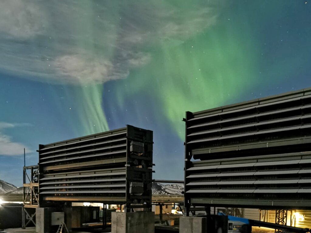 Climeworks' Orca plant in Iceland, the world's first and to date largest direct air capture and storage facility.