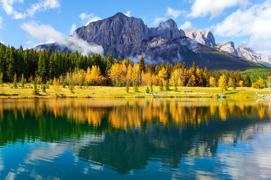 Mountains during fall