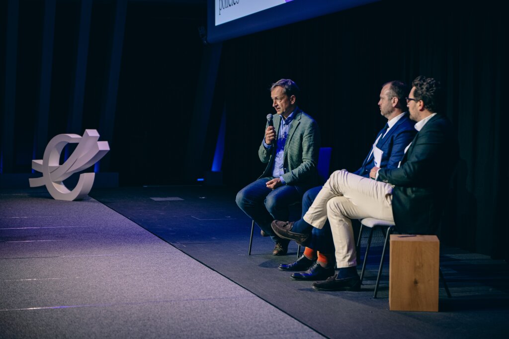 Christian Holzleitner, Noah Deich, Christoph Beuttler at Climeworks' Carbon Removal Summit 2024.jpg