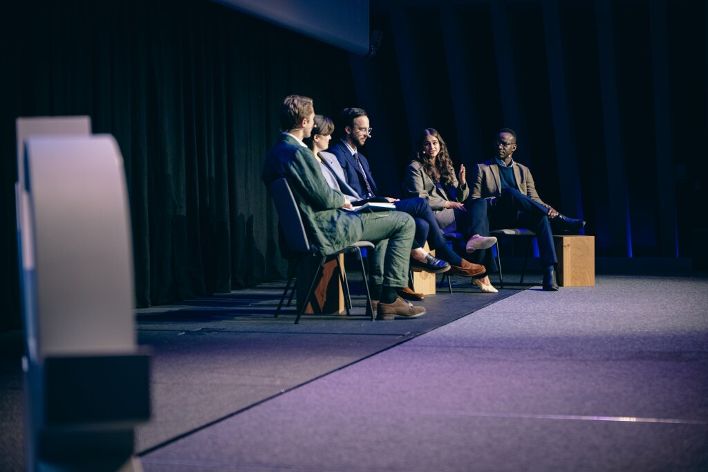 Jack Andreasen, Bayo Owolabi, Erin Burns, Giana Amador, Ted Christie Miller at Climeworks' Carbon Removal Summit 2024 (2).jpg