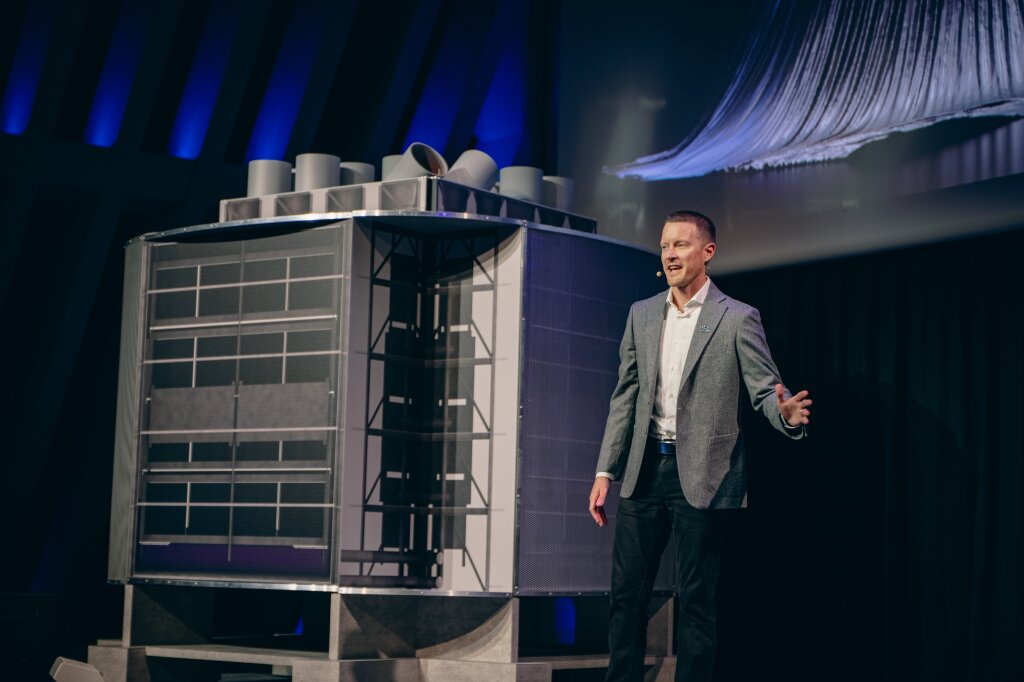 Kyle Allen (Climeworks' senior system integration and validation manager) at Climeworks' Carbon Removal Summit 2024.jpg